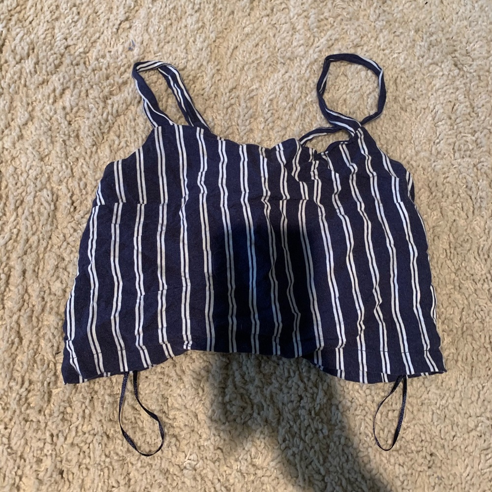 Pacsun blue crop top